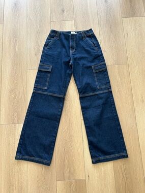 Princess Polly Dark Blue Denim Jeans
